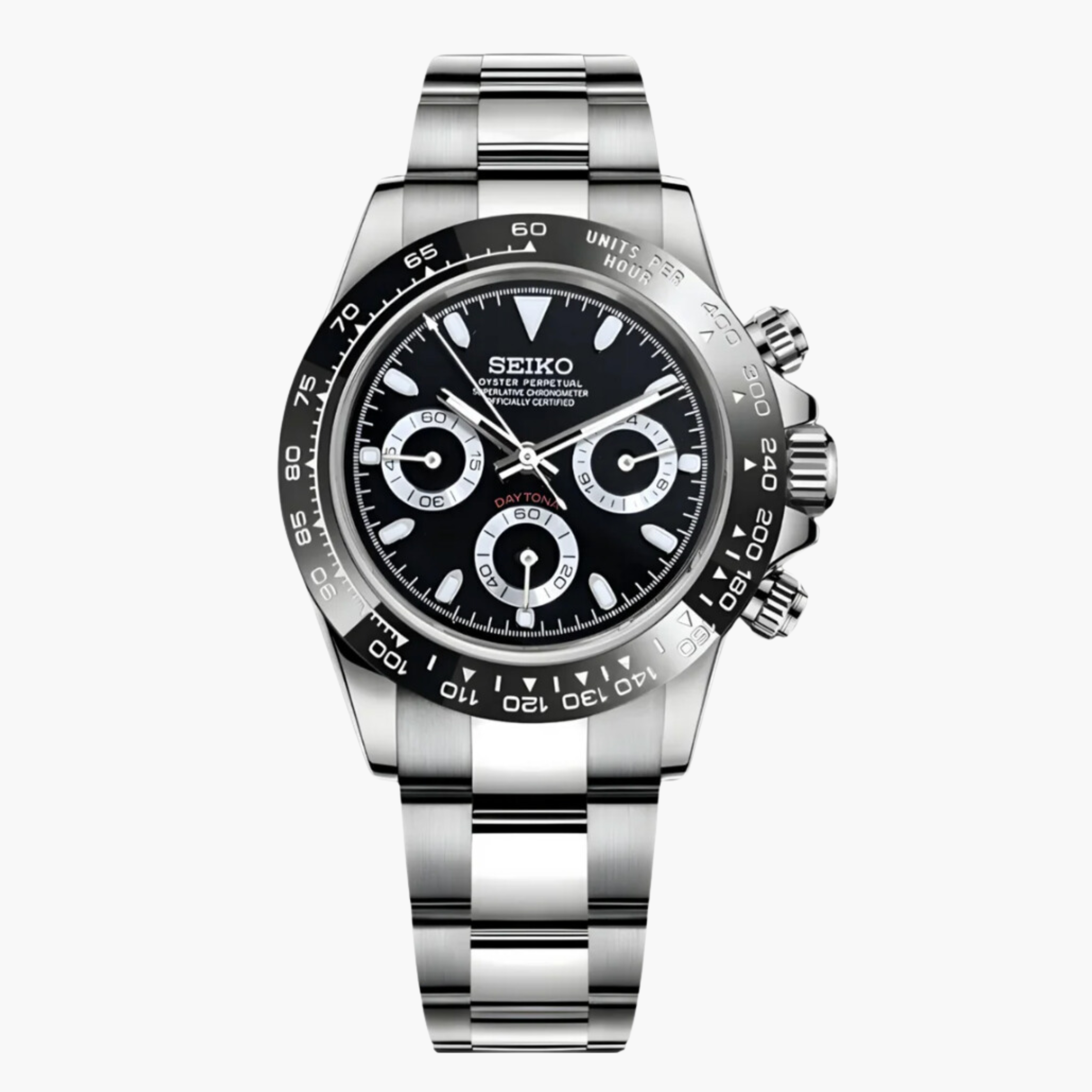 Custom Seitona Black Dial