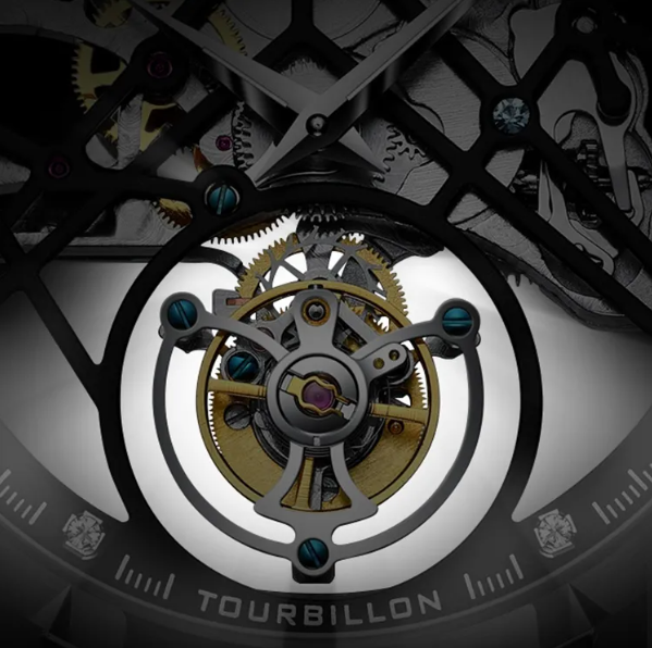 Custom Double Tourbillon Skeleton Mod