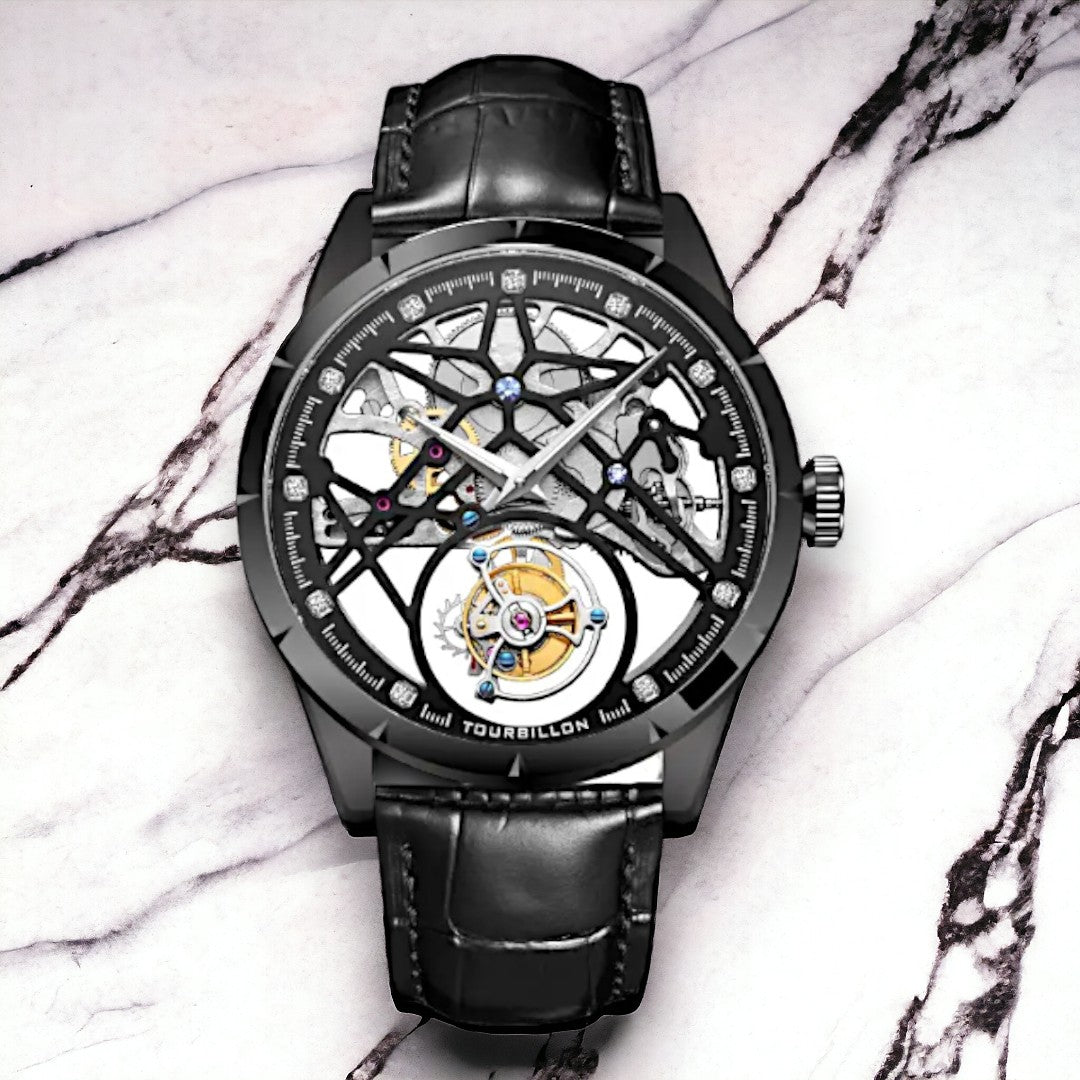 Custom Double Tourbillon Skeleton Mod