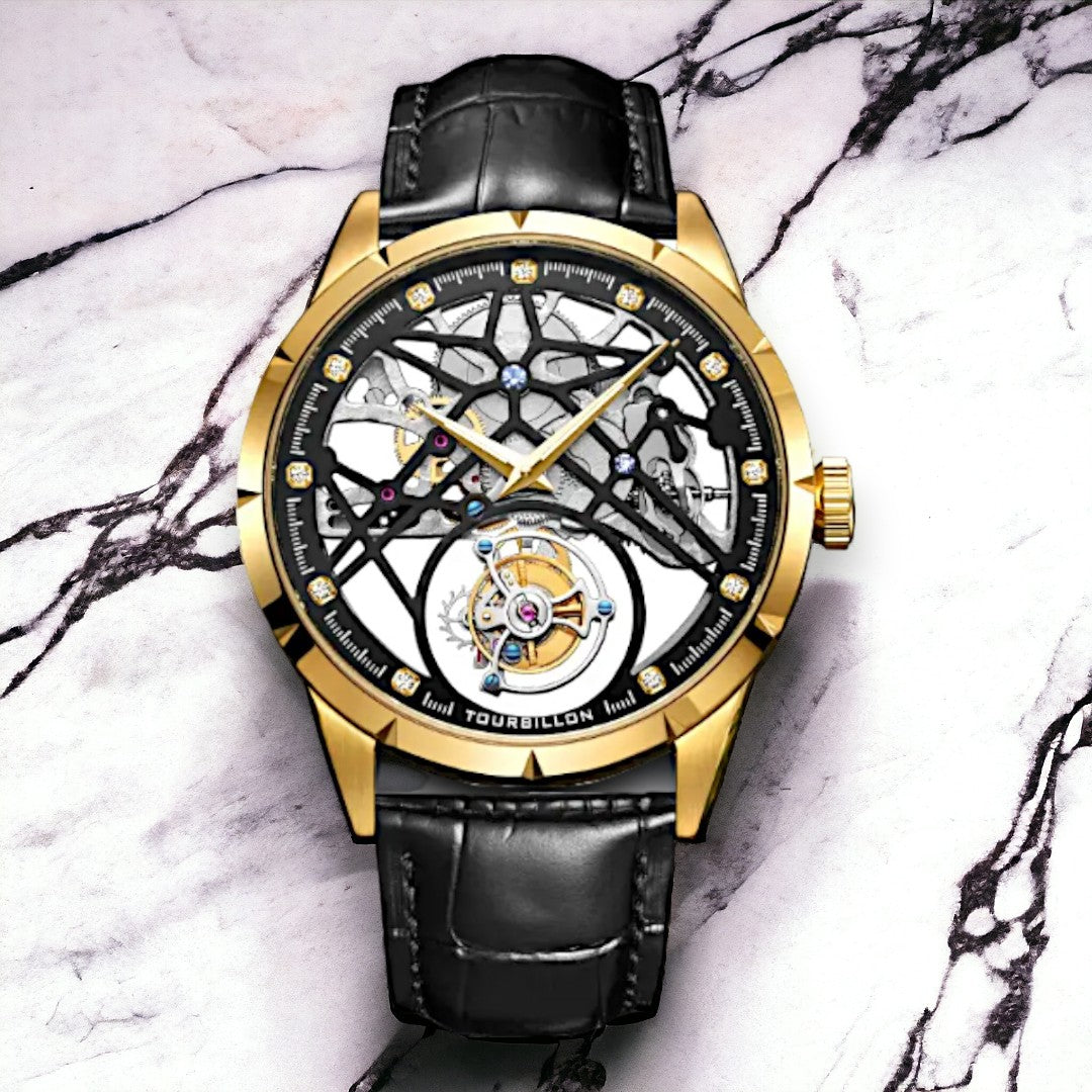 Custom Double Tourbillon Skeleton Mod