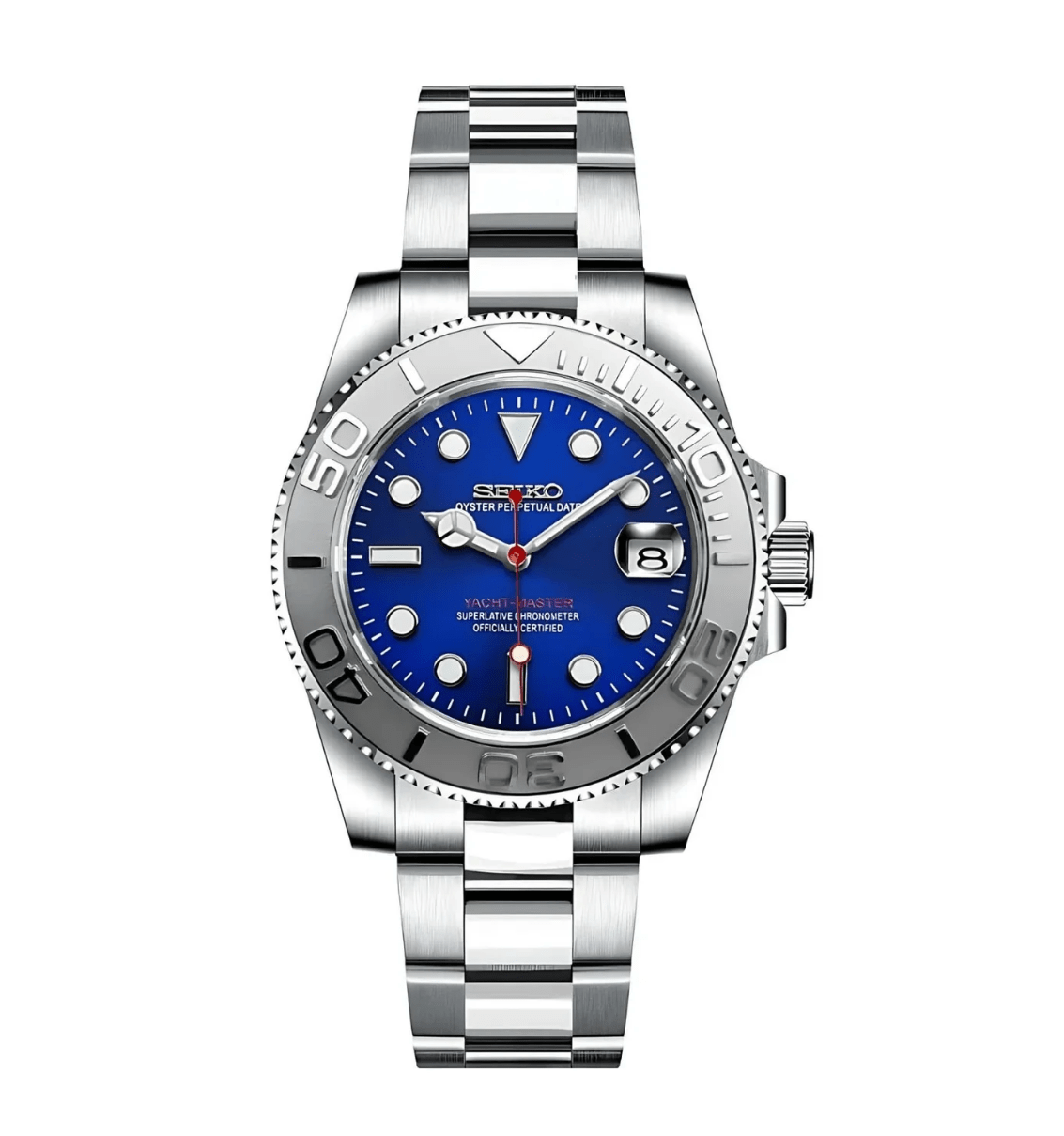 Custom SeikoMod Yacht Master Blue