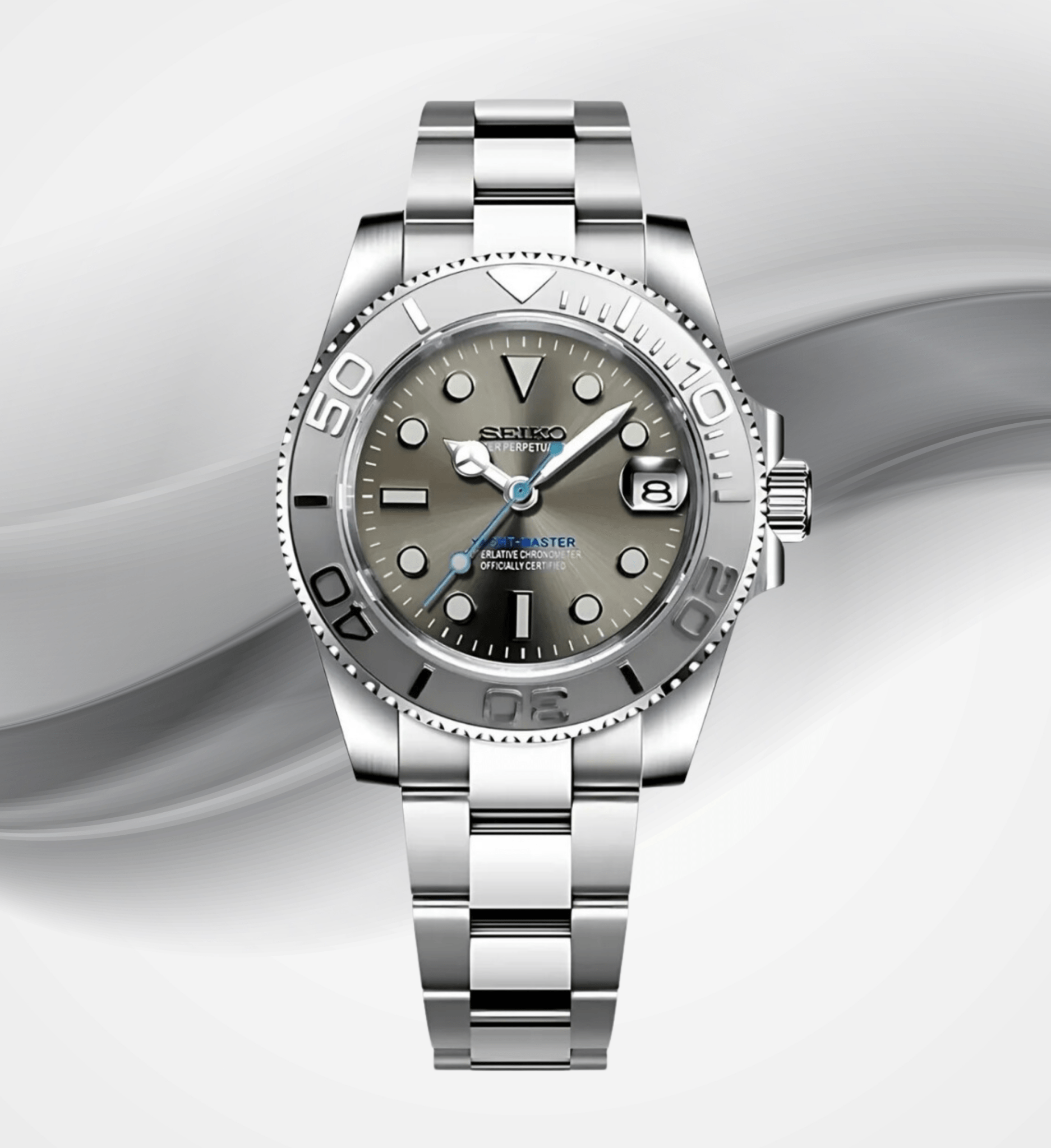 Custom SeikoMod Yacht Master Grey