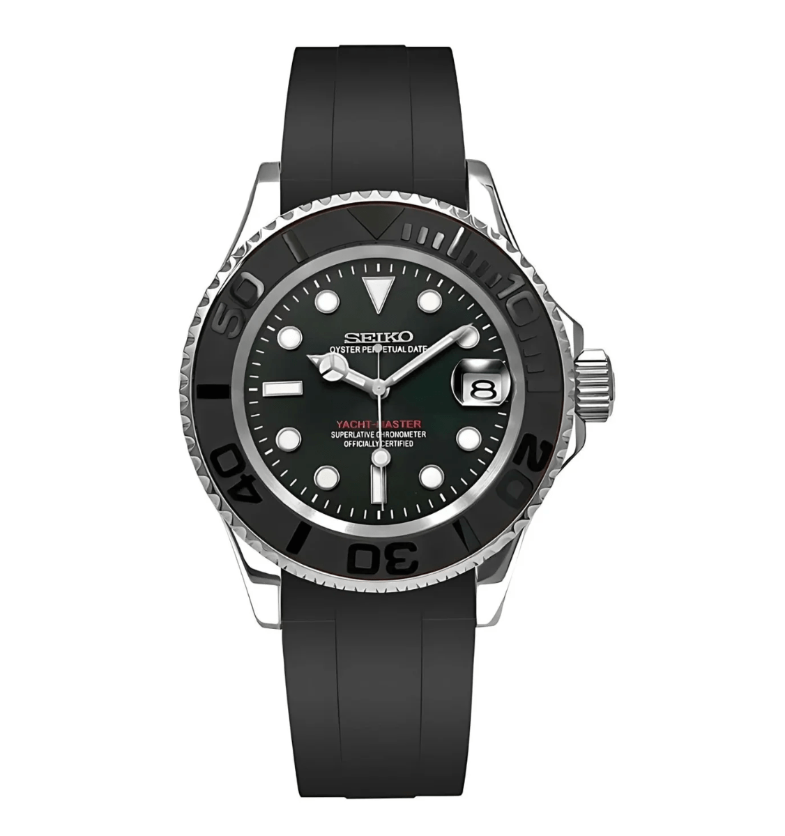 Custom SeikoMod Yacht Master Silver