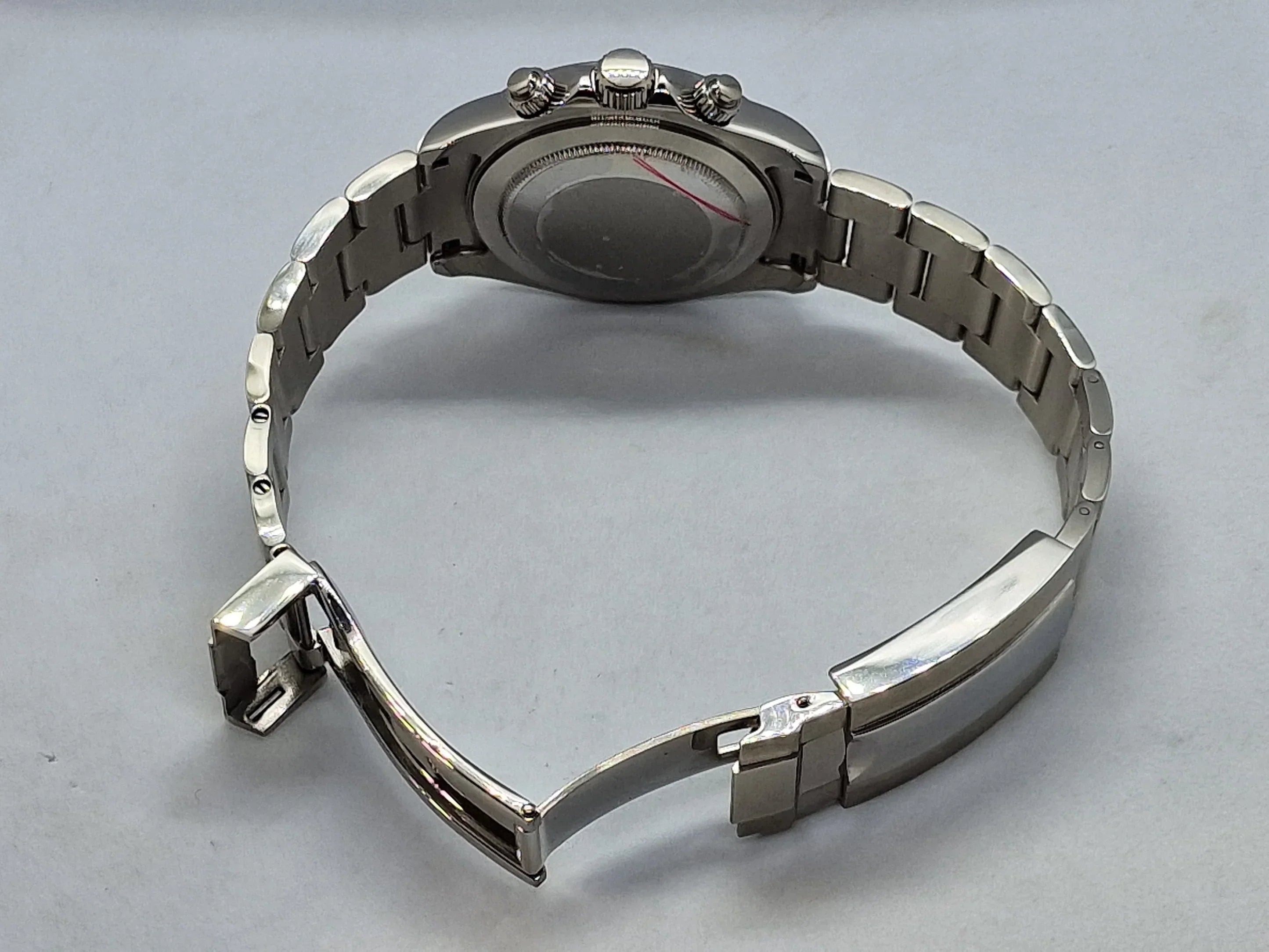 Custom Seitona Silver Black Dial