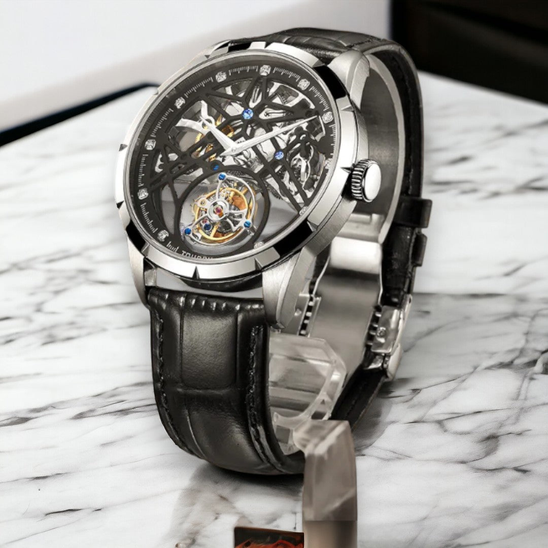 Custom Double Tourbillon Skeleton Mod