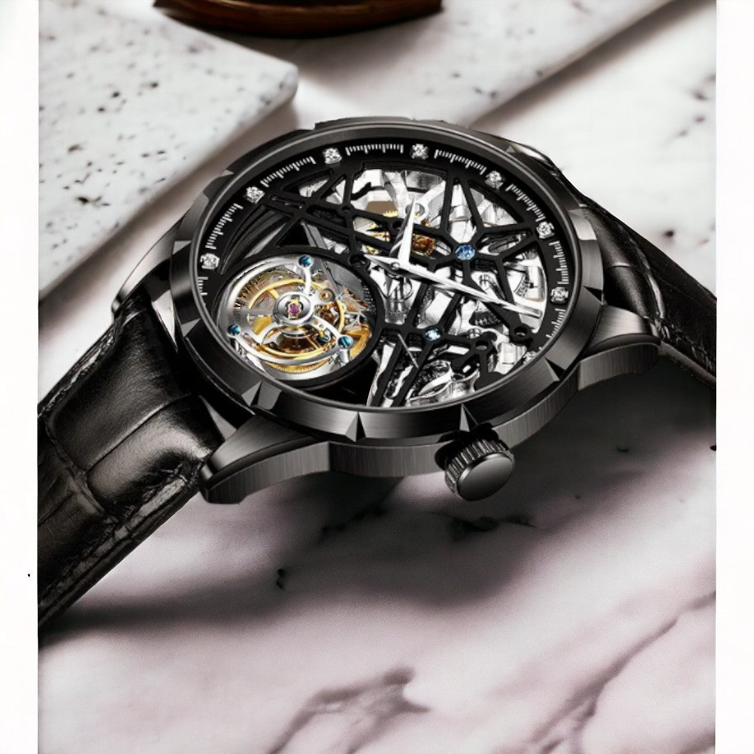 Custom Double Tourbillon Skeleton Mod