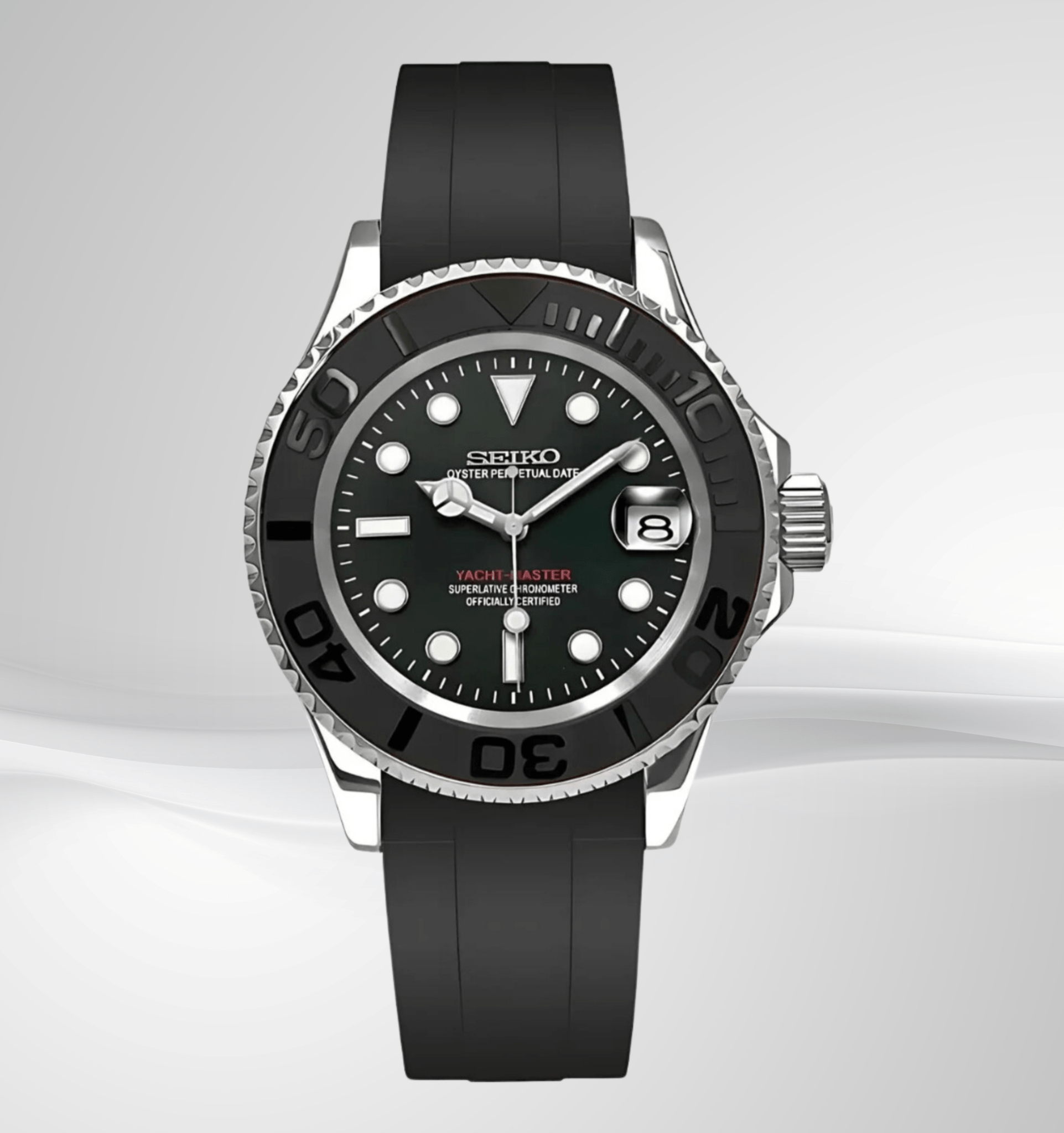 Custom SeikoMod Yacht Master Silver